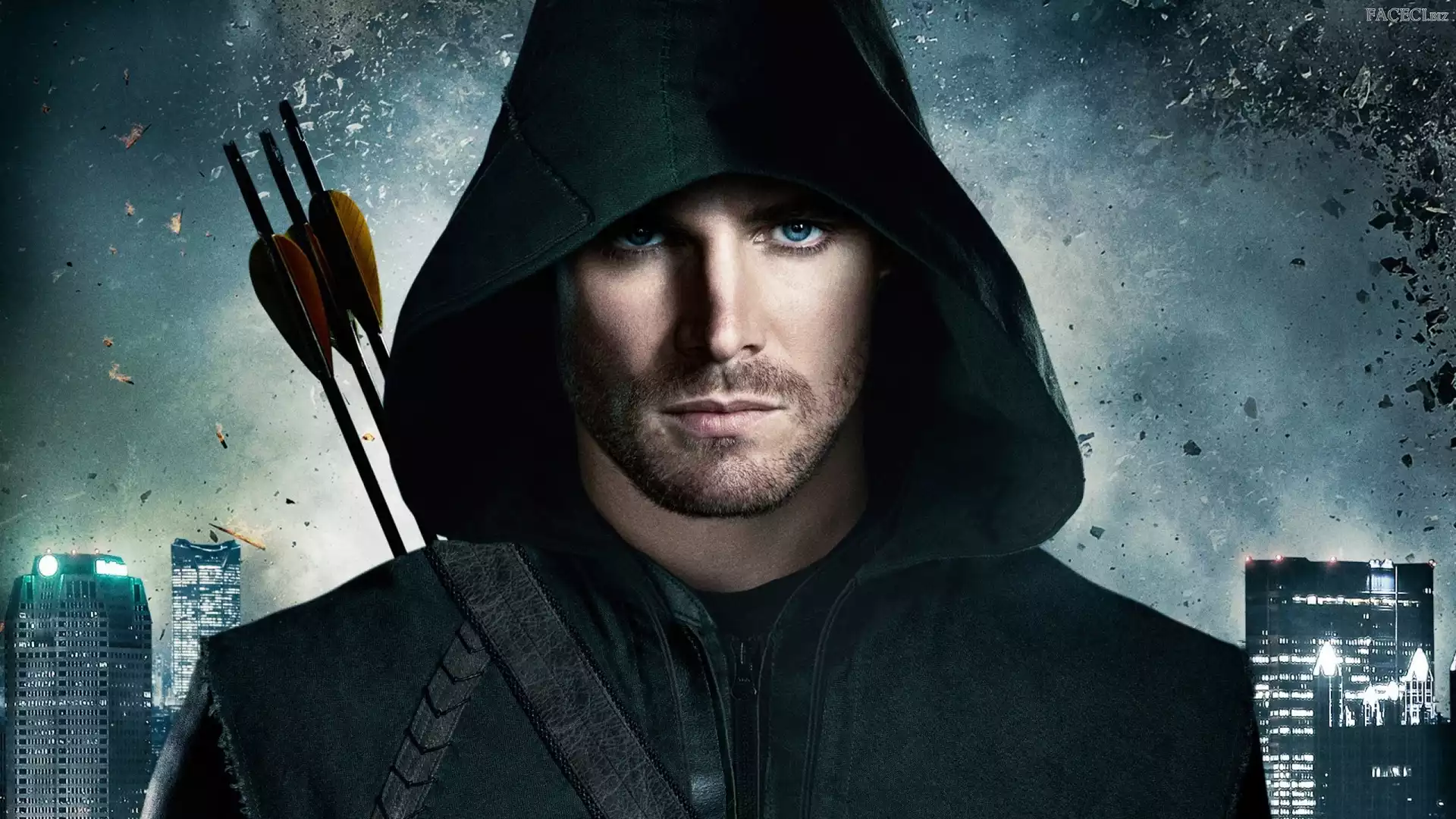 Kaptur, Oliver Queen - Stephen Amell, Arrow, Serial, Zielona strzała